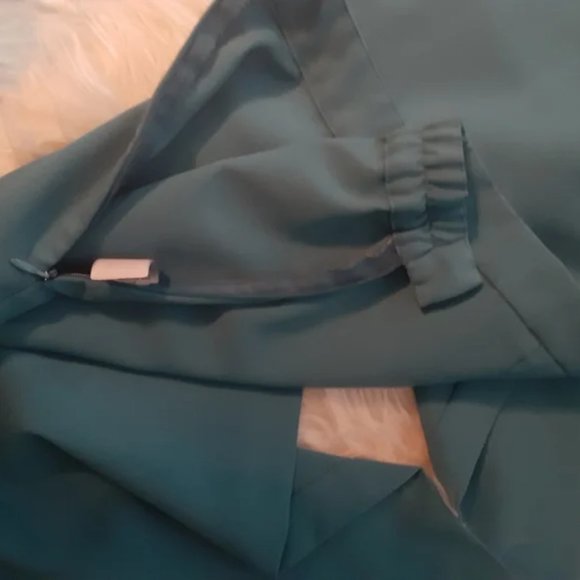 Metrostyle Women's Retro 2 Pc Pants Suit Turquoise Sz 10 #317 - Picture 2 of 6